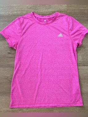 Adidas Women’s Golf Pink Short Sleeve Tee T-Shirt Top